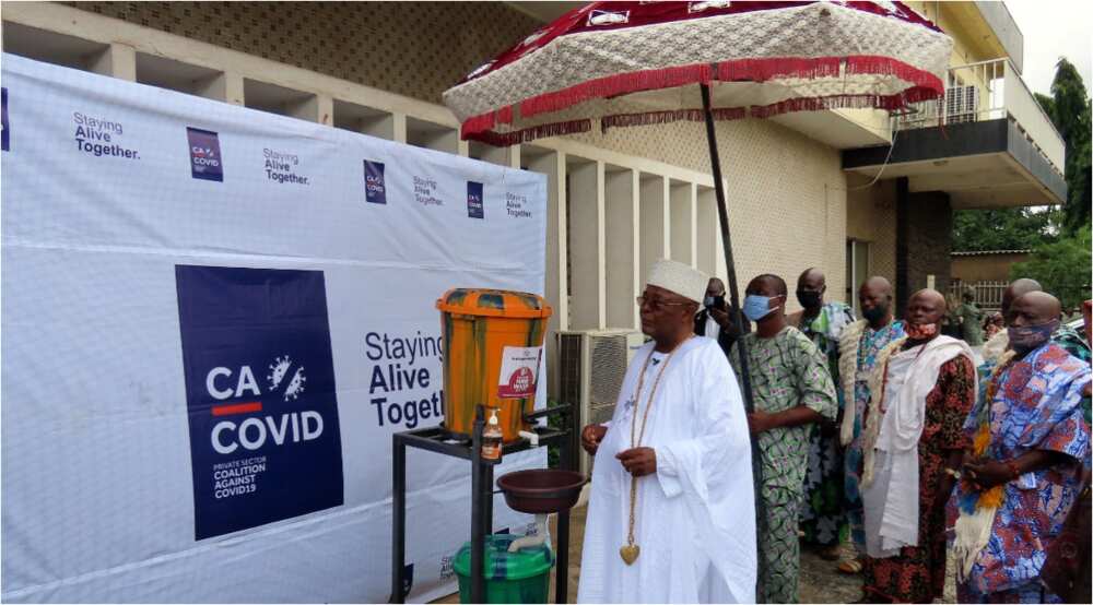COVID-19: CACOVID furthers it sensitization campaign, bags the support of Alake of Egba land