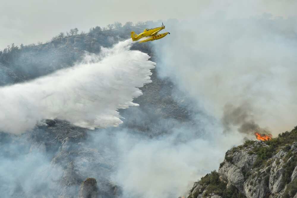 Forest fires raged in several parts of Spain this week