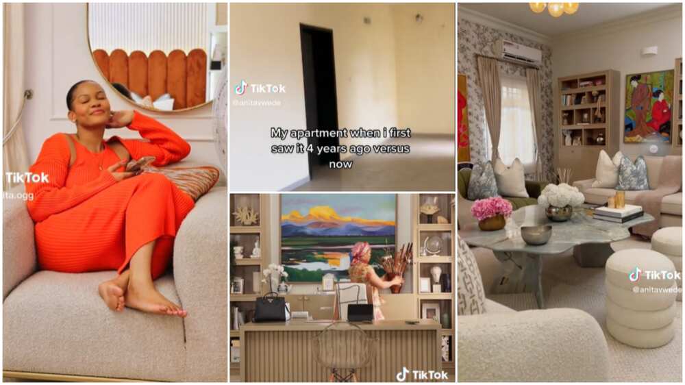 Lady Shows Apartment She Turned to “Palace” With Amazing Interior Decor, Video of Cute Couch & Curtains Trends