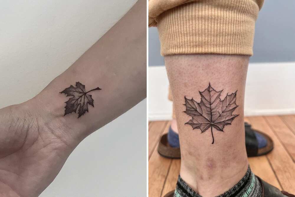 Mom and son matching tattoos