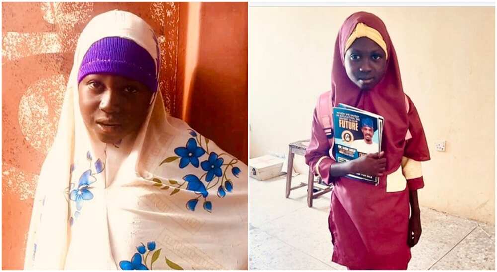 Photos of Saratu Dan-Azumi who got a scholarship from the Bashir Ahmed Foundation.