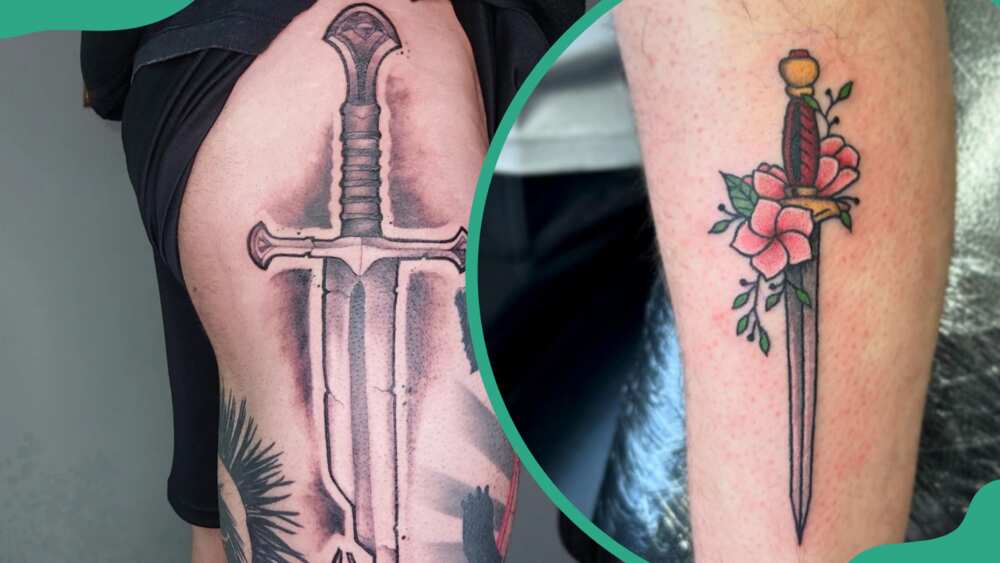 Knight sword tattoos