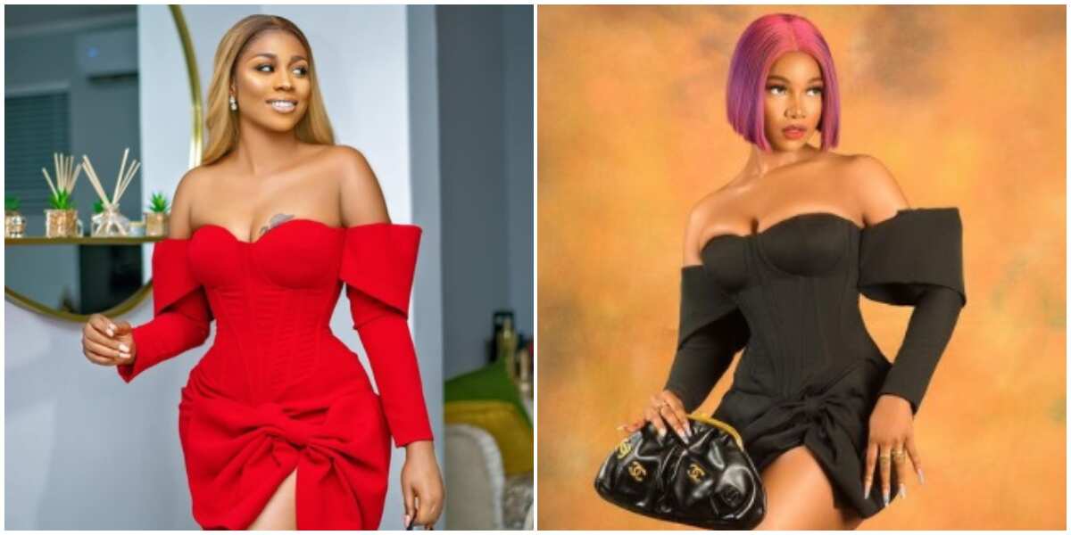Who wore it better? BBNaija Tacha, actress Lilian Afegbai spotted in same look, different colours