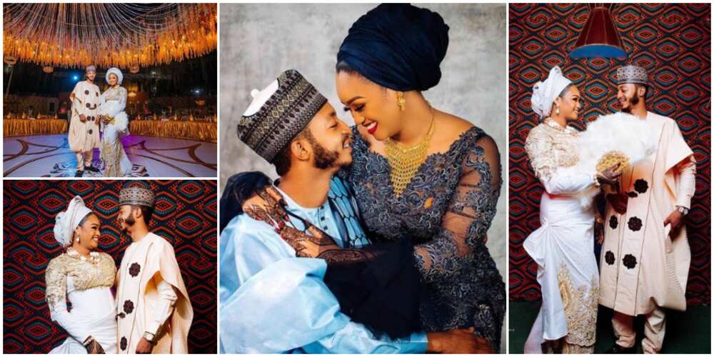 Nigerians react as Jigawa state governor's son marries fine lady he met on Snapchat