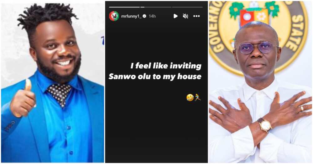 Sabinus to invite Sanwo-Olu to his house.