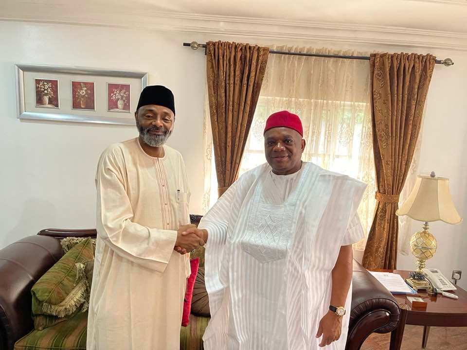 'Dan marigayi Abacha na shirin shiga APC ne? Babban Sanatan APC ya magantu, ya wallafa hotunansu tare