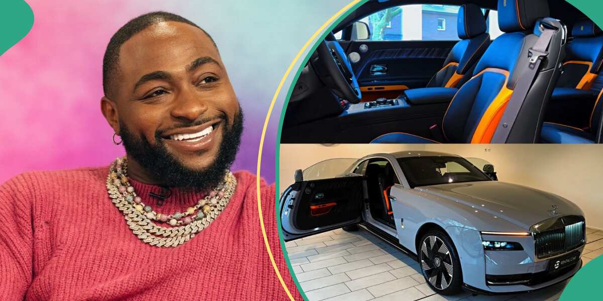 Video and Photos emerge: How Davido confirmed arrival of his 2024 Rolls Royce Spectre worth $500k