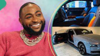 Davido confirms arrival of his 2024 Rolls Royce Spectre as video, pics of $500k whip leak