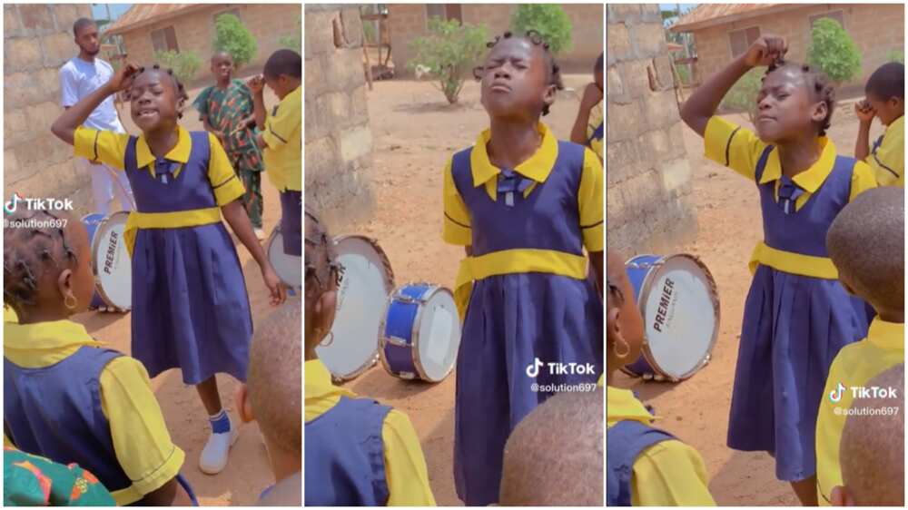 Kids praying on assembly ground/Woli Agba wants to help her.