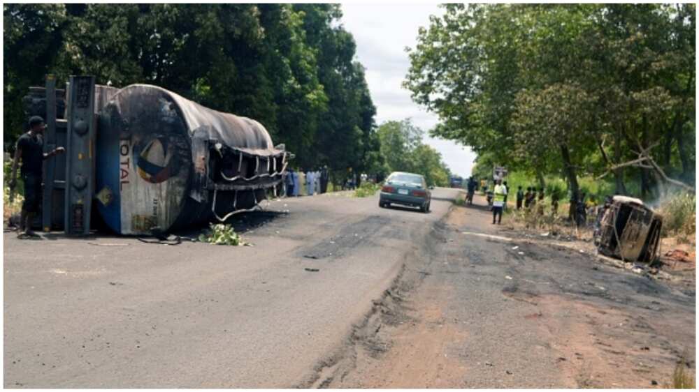Tears Flow as Tanker Driver Dies Inside Petrol Compartment In Kano