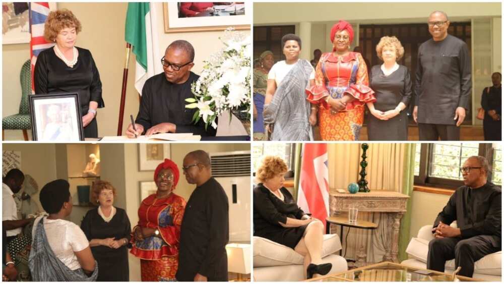 Peter Obi, Queen Elizabeth II, Pauline Tallen, Labour Party, Catriona Laing, British High Commission, Abuja
