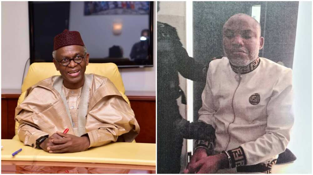 I Am Happy about Nnamdi Kanu's Arrest, Governor El-Rufai Says