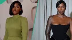 "Who rocked it better?" Tiwa Savage, BBNaija Diane wear similar outfits, netizens make comparisons
