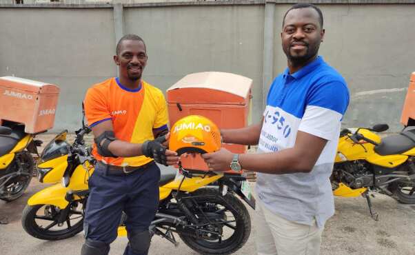 Jumia Nigeria Supports Safety Road Commitment, Donates 2,000 UN ECE Certified Helmets to Delivery Associates