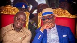 Oshiomhole, Buhari's minister, PDP G5 governors visit Wike