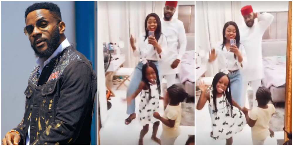 Ebuka's wife, Cynthia shows Off Baby Bump