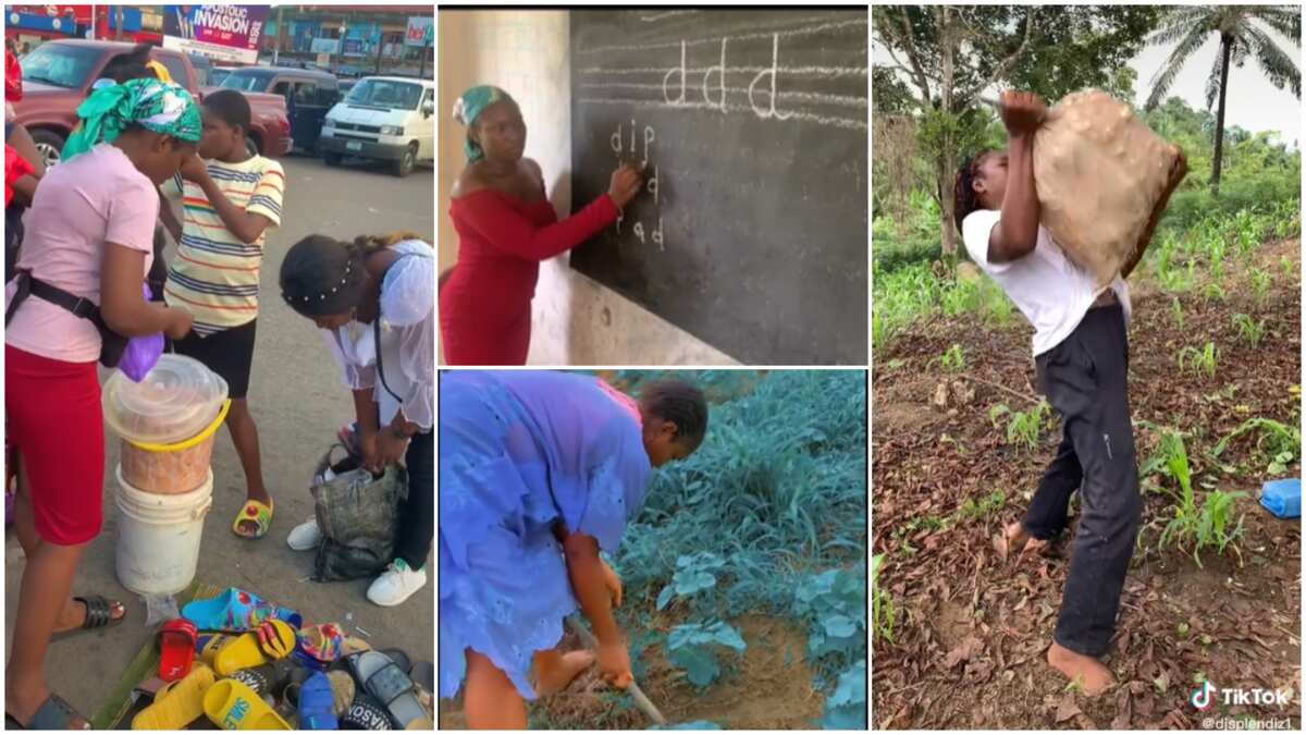 Adulthood isn't easy: This is how I've been trying to make money as teacher, farmer, waitress, trader - Nigerian lady shares video