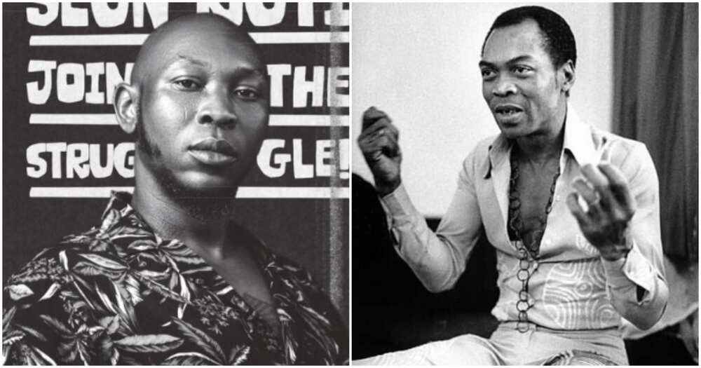 Seun Kuti says Fela taught him how to frown.