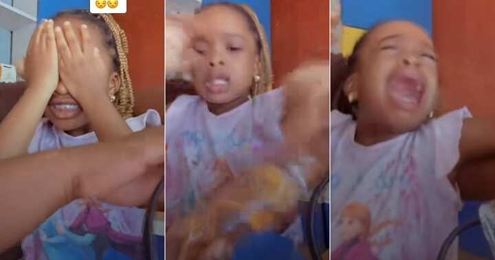 Little girl received plantain chips from mum, daughter, disappointed