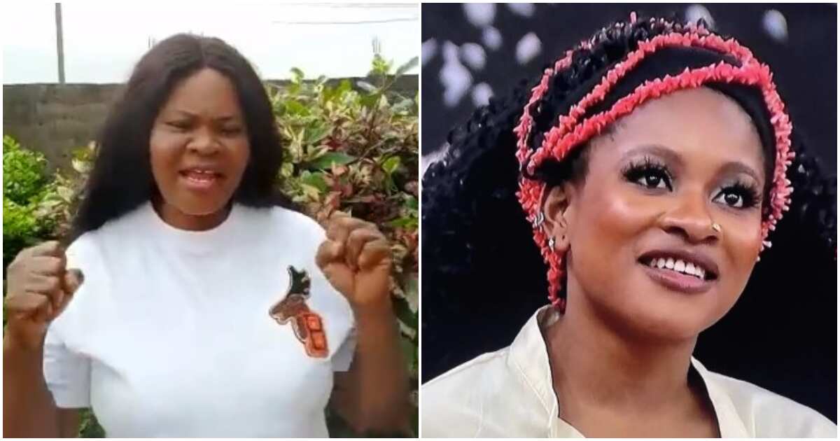 BBNaija: Watch as Phyna's mum campaigns for daughter ahead of grand finale