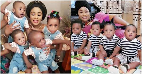 Image result for Nigerian Mum celebrates her Quadruplets’ first birthday (Photos)