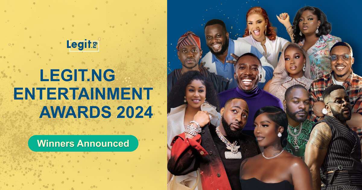 Over 40,000 Netizens Vote Davido, Tiwa Savage and 13 Others, as Legit.ng Announces Winners of Entertainment Awards 2024.