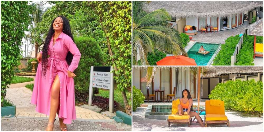 Inside the Luxury Beach House that BBNaija's Ifu Ennada Stayed During her Trip to the Maldives