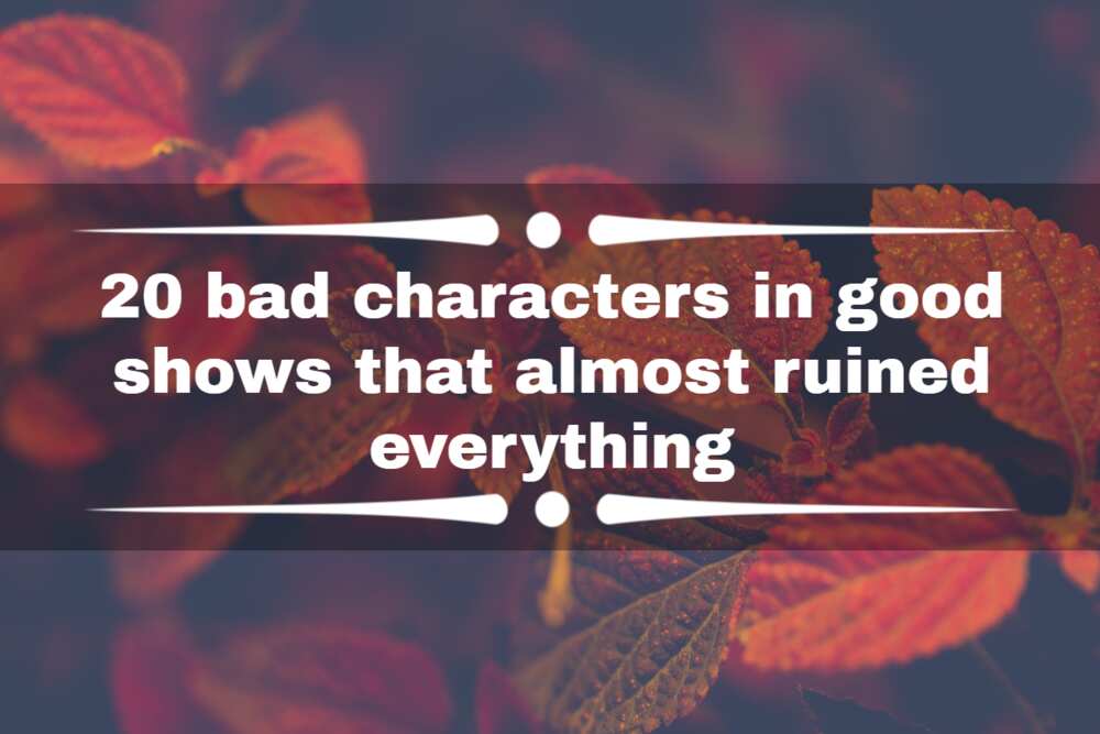 Bad characters in good shows