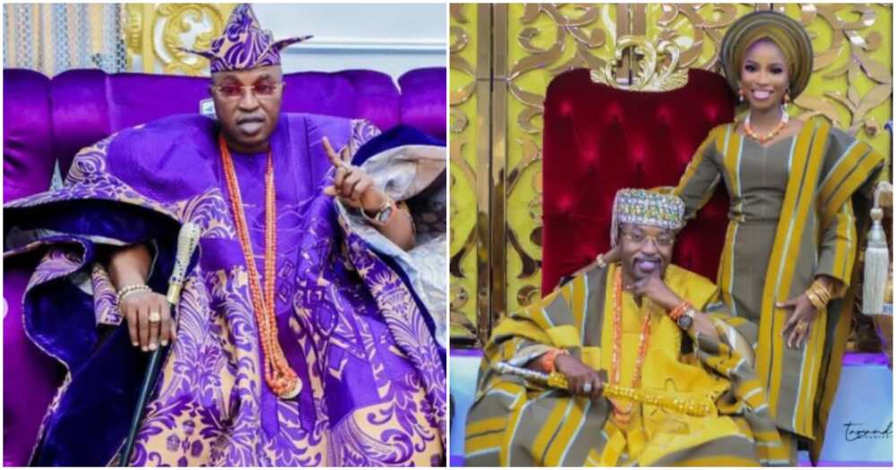 Photos of Oluwo of Iwo and his wife Photos of Oluwo of Iwo and his wife