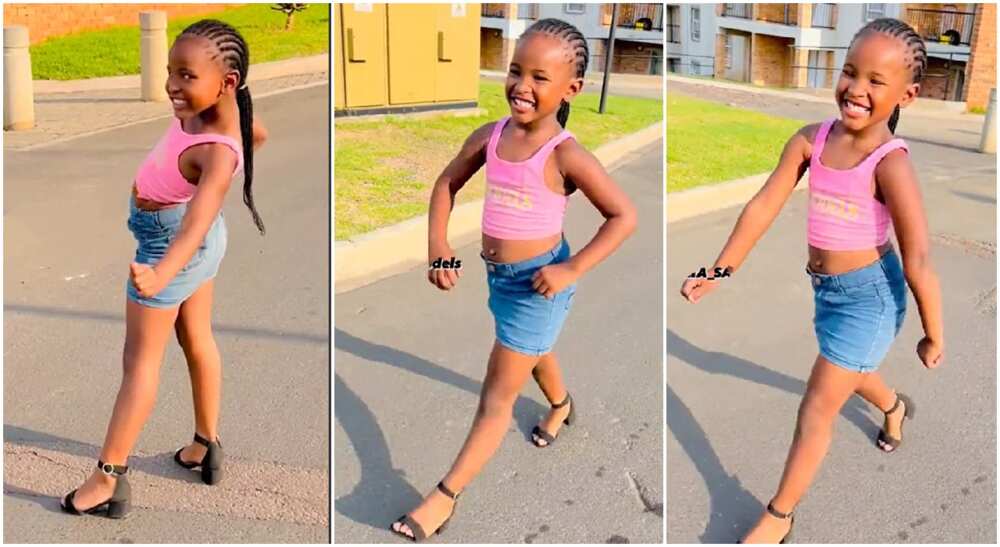 She is Beautiful: Confident Little Girl Catwalks Like Profesional