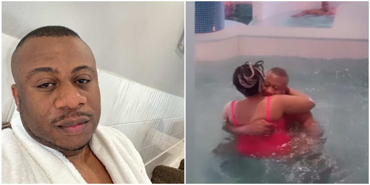 Vals Day Actress Nkechi Blessings Ex Lover Falegan Swims With