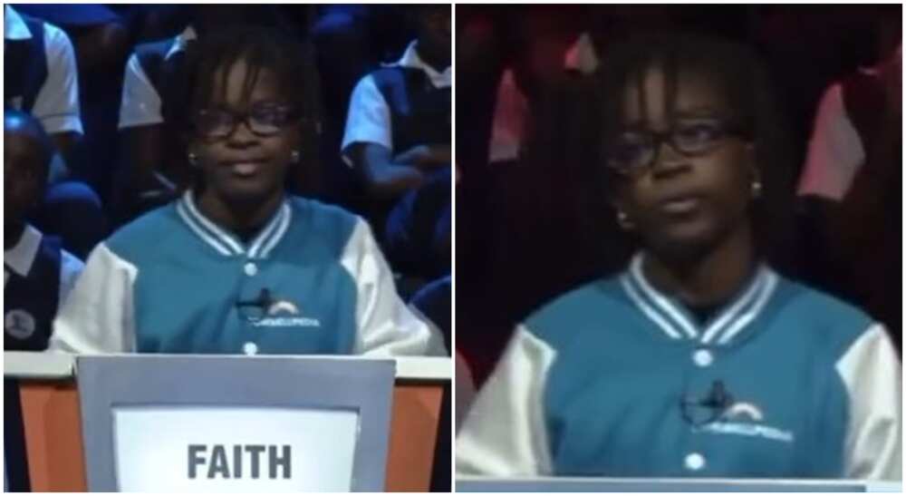 Brilliant girl called Faith performs wonders at Cowbell Mathematics competition.