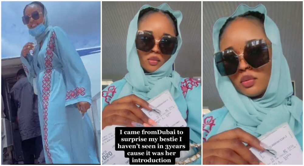 Photos of Princess Toria, a Nigerian lady who flew in from Dubai to attend a wedding.