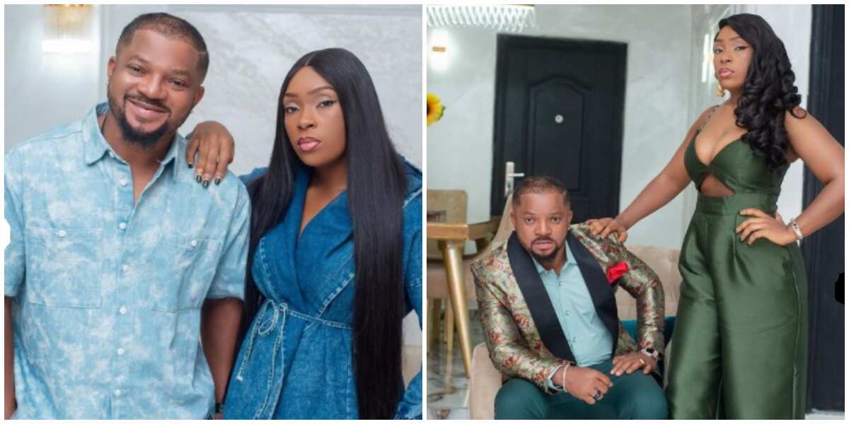 Nollywood actor Walter Anga shares new photos as celebrates 12th wedding anniversary with wife