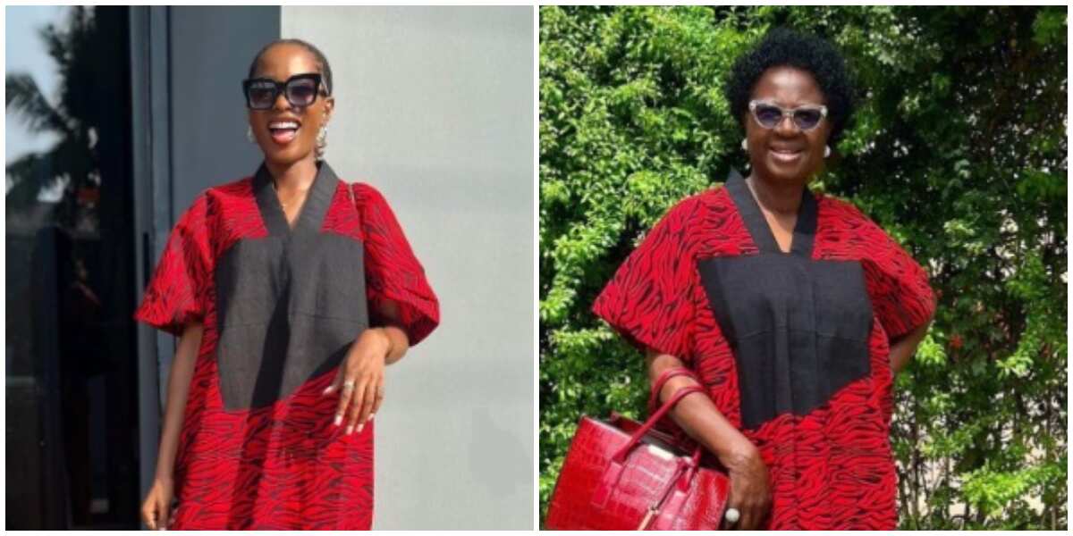 Jemima Osunde: See what fashionistas think about actress's matching look with mum