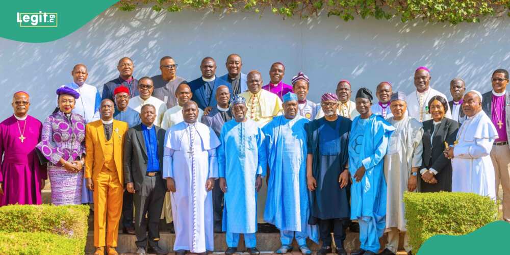 Tinubu meets the Christian Association of Nigeria (CAN) leaders