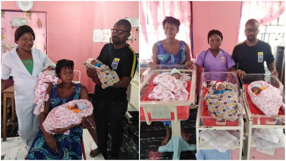 After 11 years of marriage, woman gives birth to triplets in Beyelsa, tells wives to only trust God