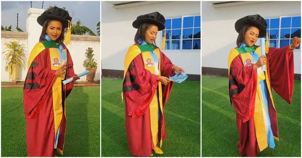 Nana Ama McBrown Ghanaian Actress Bags Doctorate, Shows Off