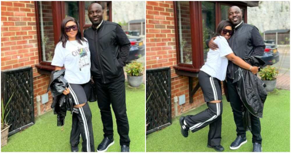 Photos of Mercy Aigbe on vacation with husband Adekaz