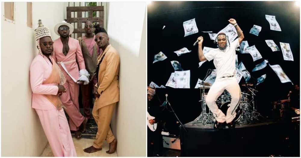Sauti Sol Chills with Burna Boy in Rotterdam after Performance.