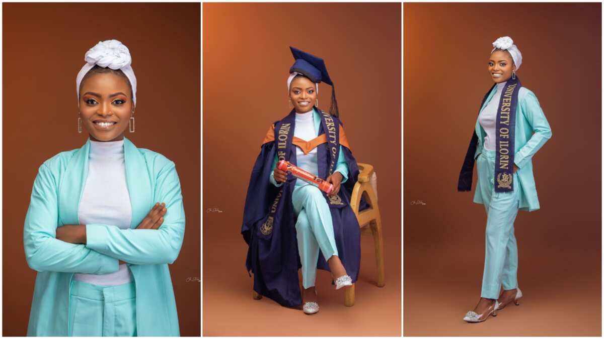 Nigerian lady beats many in UNILORIN, becomes only female first class graduate in a department of 92 students