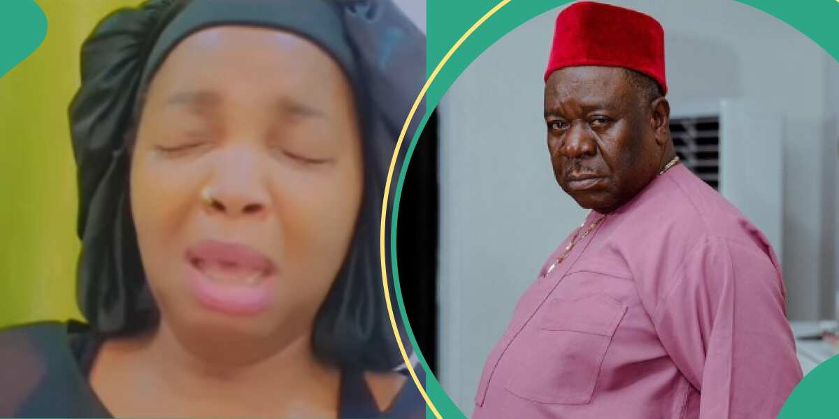 See video of Mr Ibu's wife crying that got Nigerians asking about her husband