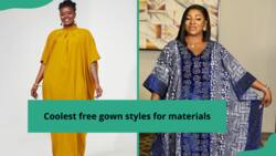 Coolest free gown styles for materials: Ankara gowns, silk, velvet, and others