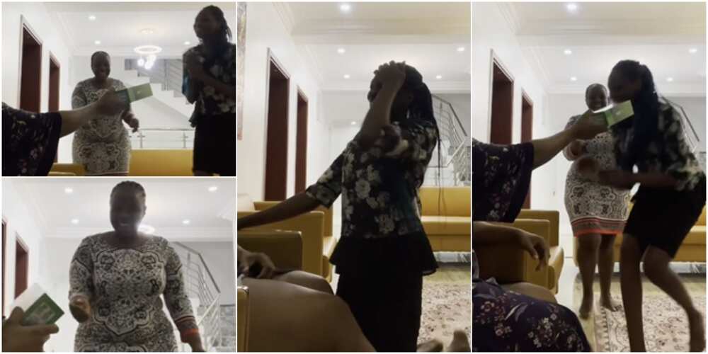 Housekeepers receive gifts from their madam Housekeepers receive gifts from their madam