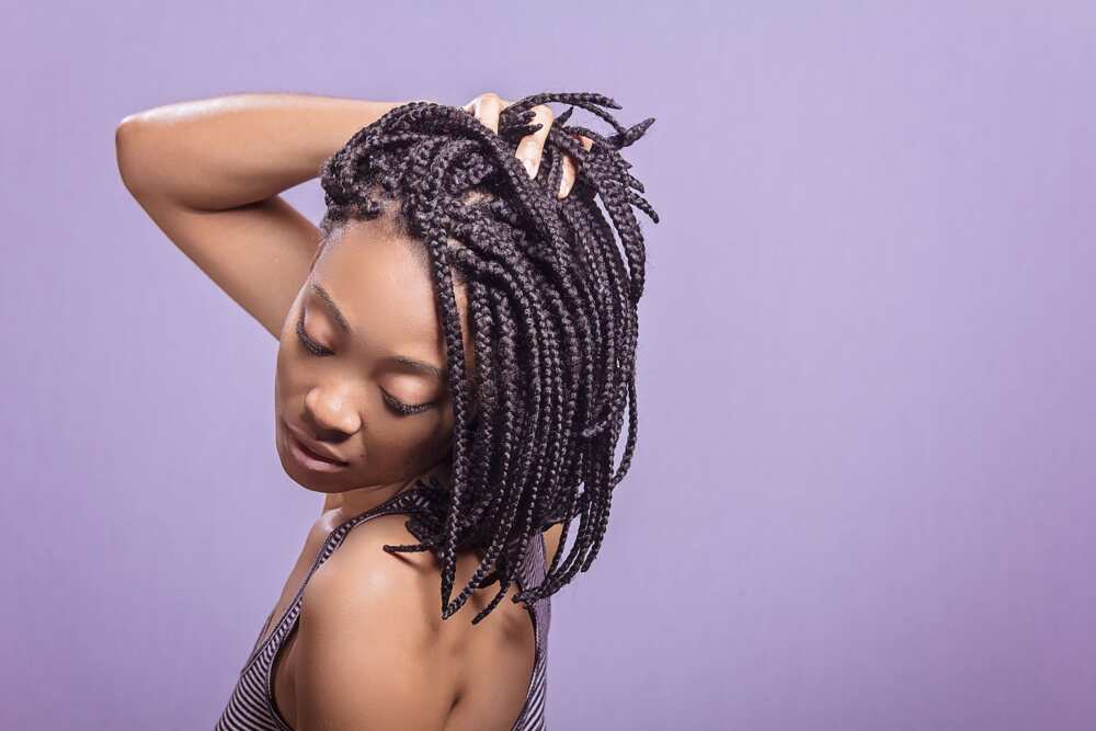 Simple braid styles - short bob Simple braid styles - short bob