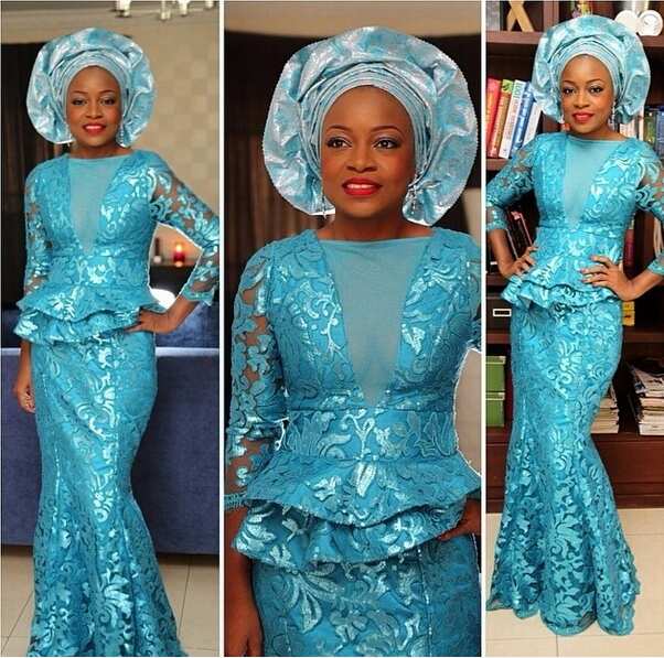 hausa lace styles