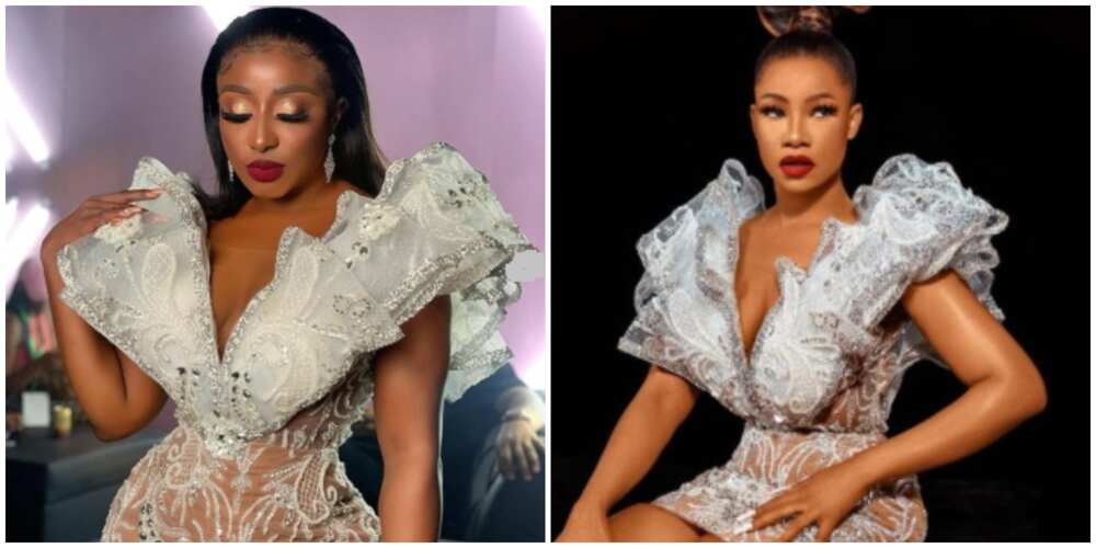 Photos of Ini Edo and Tacha. Photos of Ini Edo and Tacha.
