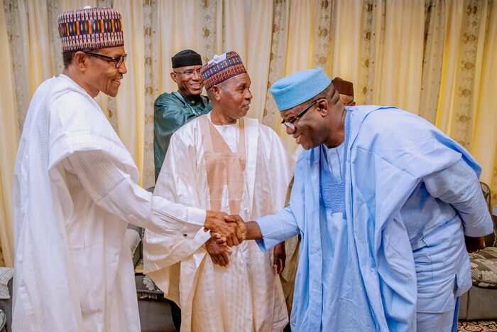 Buhari meets Fayemi, Bagudu behind closed door in Aso Rock
