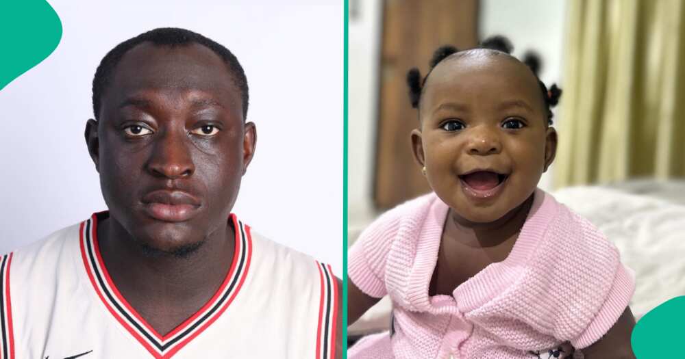 Carter Efe and his daughter in a video.