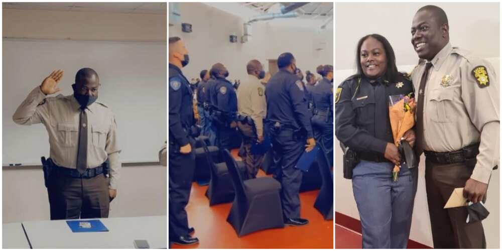 Nigerian man who is a policeman in US bags rank of deputy sheriff